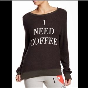 WILDFOX I Need Coffee Sweatshirt! NEW